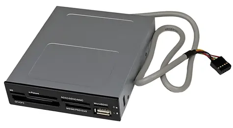StarTech čtečka paměťových karet do 3,5" pozice černá / Čtečka paměťových karet / Interní / USB 2.0