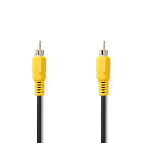 Nedis Kompozitní video kabel RCA - RCA černý / Kabel / 480p / 5 m / Poniklované konektory