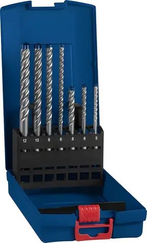 Bosch 2608900195 SDS-plus-7X / Sada vrtáků do kladiv EXPERT / 7 ks / 5-12 mm