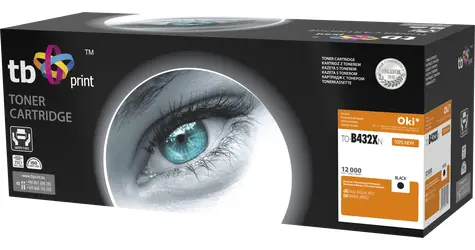 TB toner kompatibilní s OKI B432 černá / Toner / 12.000 stran