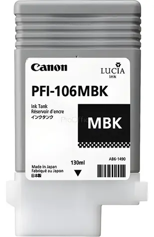 Canon PFI-106 / Inkoustová kazeta / 130 ml / matná černá / pro imagePROGRAF iPF6300-iPF6450