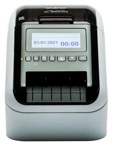 Brother QL-820NWBc / Tiskárna samolepicích štítků / 300 x 300 DPI / USB / LAN / Wi-Fi / Bluetooth