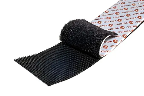 Velcro Páska se suchým zipem extra pevná černá / Páska na suchý zip / nalepovací / 50 mm x 5 m