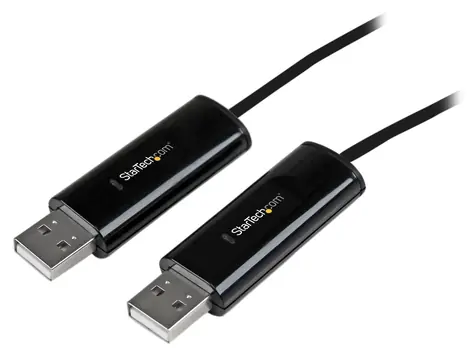 StarTech USB KM switch kabel černá / Přepínač klávesnice a myši / USB / 1,8 m