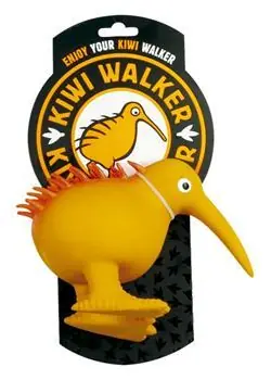 Kiwi Walker Kiwi M oranžová / Pískací hračka pro psy / Latex / 11,5 cm