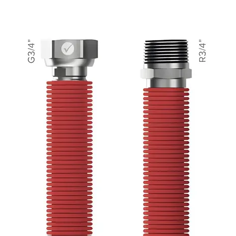 Merabell Aqua Flexi R3/4" - G3/4" červená / Připojovací hadice / 30-60 cm