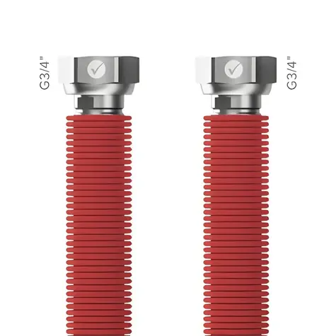 Merabell Aqua Flexi G3/4" - G3/4" červená / Připojovací hadice / 30-60 cm