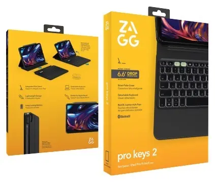 ZAGG Pro Keys 2 černá / Klávesnice / pro iPad Pro 11" (M4) / CZ/SK layout / podsvícená