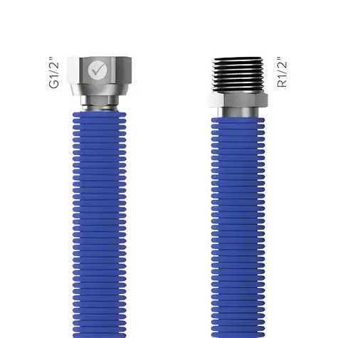 Merabell Aqua Flexi R1/2"-G1/2" modrá / Hadice / 30-60 cm