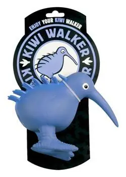 KIWI WALKER Latexová hračka Kiwi modrá / Hračka pro psy / Pískací / Velikost S / 8,5 cm