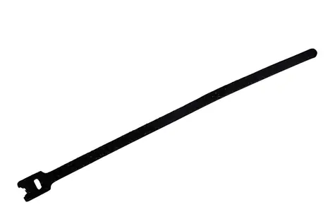 Velcro Stahovací páska 13 mm černá / Stahovací páska / suchý zip / 20 cm / 25 ks