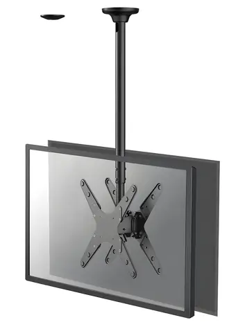 Neomounts Stropní držák pro 2 displeje černá / Stropní držák / 32-75" / plný pohyb