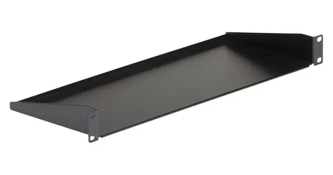 StarTech Rack police 1U černá / Rack police / 481×177×45 mm / nosnost 15 kg / ocel