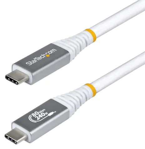 StarTech USB4 kabel USB-C bílá / Kabel / 80 Gbps / 8K120Hz / DP2.1 / 240W / 1,5 m
