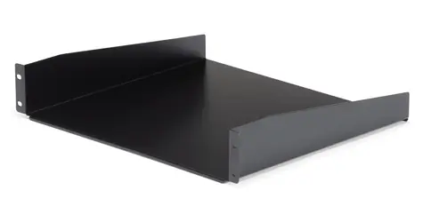 StarTech racková police černá / Rack police / 2U / 19" / nosnost 20 kg / ocel