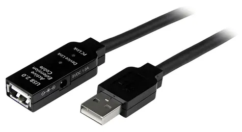 StarTech Aktivní prodlužovací kabel USB černá / Kabel USB / A-M - A-F / 5 m / USB 2.0