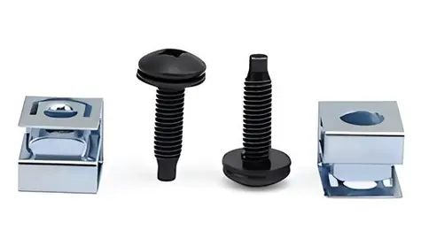 StarTech Šrouby a klecové matice 10-32 19,05 mm černá / Montážní sada pro rack / 50 ks