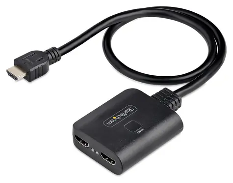 StarTech HDMI splitter 1×2 černá / HDMI splitter / 4K 60Hz / HDMI 2.0 / napájený