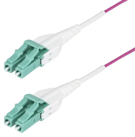StarTech LC/LC OM4 / Optický kabel / Multimode duplex / 20 m / fialová / 100G