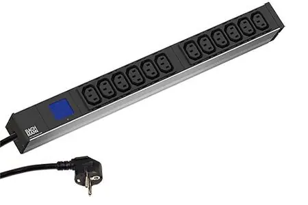 BACHMANN BN0500 / Napájecí panel / 12x C13 / měření po fázích / 2 m