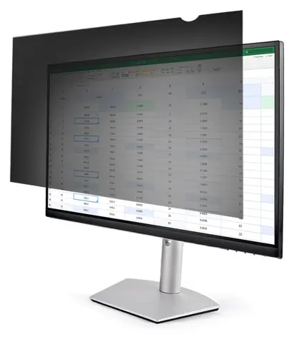 StarTech 22" černá / Bezrámečkový filtr na ochranu soukromí / 16:10 / lepicí a zásuvná montáž