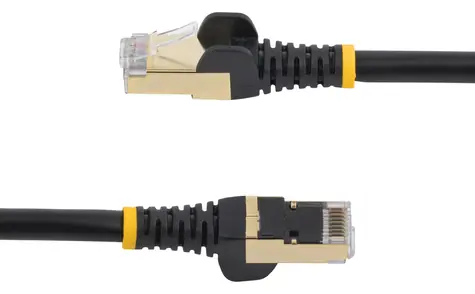 StarTech Cat6a STP 7,5 m černá / Síťový kabel / Snagless / RJ-45 / stíněný