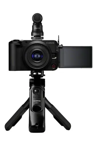 Canon EOS R50 V černá + RF-S 14-30mm IS STM PZ / Vlogovací fotoaparát / APS-C / 4K / Dotykový LCD / Wi-Fi