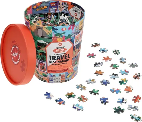 RIDLEY'S GAMES Puzzle Bucket List 50 úchvatných cestovatelských destinací / 1000 dílků