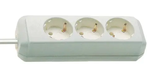 Brennenstuhl Eco-Line bílá / Prodlužovací kabel / 3x zásuvka / 45° / 5 m / 3500 W