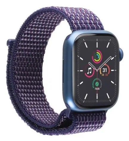 Aiino Koa Night Blue / Řemínek / Apple Watch 42-49 mm / Series 1-11