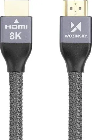 Wozinsky WHDMI-10 stříbrná / Kabel HDMI-HDMI / 1m / M-M