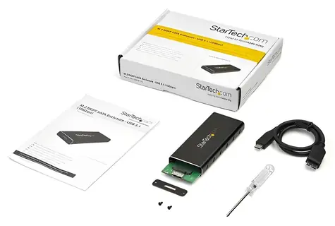 StarTech Box pro M.2 SATA SSD / Externí box pro SSD / USB-C 10Gbps / Hliníkový