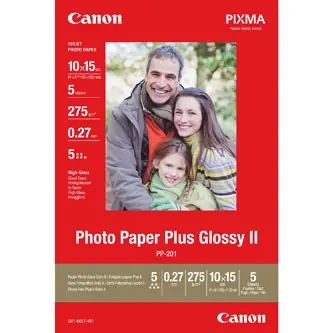 Canon PP-201 10x15 cm 5 ks / Fotopapír / lesklý / 275 g/m2 / bílý