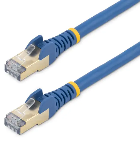 StarTech CAT6A Snagless modrá / Patch kabel / STP / 10Gbit/s / 0,5 m / PoE
