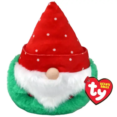 TY Puffies Topsy gnóm s červenou čepičkou / Plyšová figurka