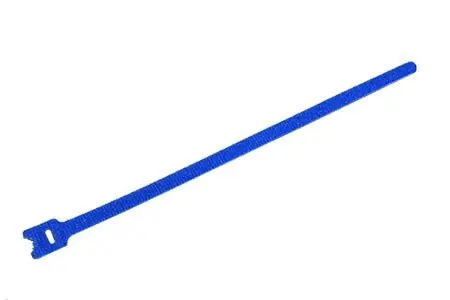 Velcro Stahovací páska 13 mm modrá / Stahovací páska / suchý zip / 20 cm / 25 ks