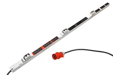 BACHMANN / Napájecí panel / 24x C13 / 6x C19 / 6x jistič / 3 m / IEC 60309 3x32A