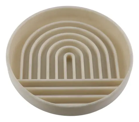Huhubamboo Miska proti hltání béžová / Miska pro psy / O 19,8 cm