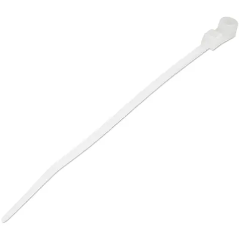StarTech Stahovací pásky s otvorem pro šroub bílá / Stahovací páska / 100 ks / Nylon