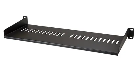 StarTech Ventilovaná rack police 1U černá / Police / 19" / nosnost 20 kg / ocel