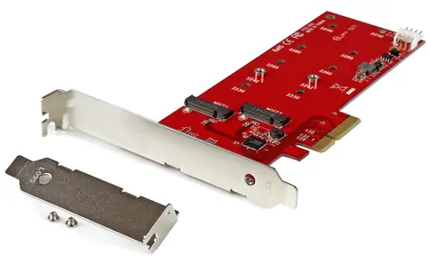 StarTech řadič 2x M.2 SSD / Řadič / PCIe / ASMedia ASM1062