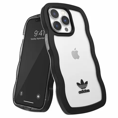 Adidas OR Wavy Case černá/transparentní / Pouzdro / Apple iPhone 13 Pro/13