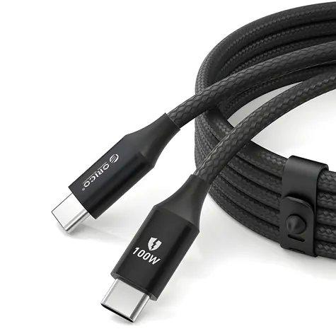 Orico CDX 1m černá / Kabel USB-C - USB-C / Power Delivery 100W / 5A