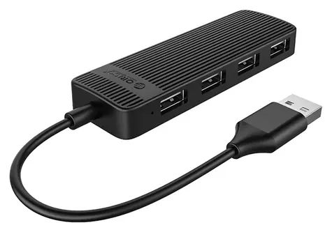 Orico FL02 černá / USB hub / 4x USB-A 2.0