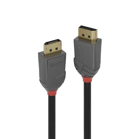 Lindy Anthra Line DisplayPort 1.4 černá / Přípojný kabel / DisplayPort - DisplayPort / 0,5 m / 8K 60 Hz