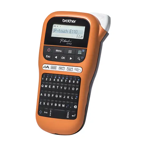 Brother PT-E110VP / Tiskárna samolepicích štítků / LCD displej / 180 x 180 DPI / 6x AAA