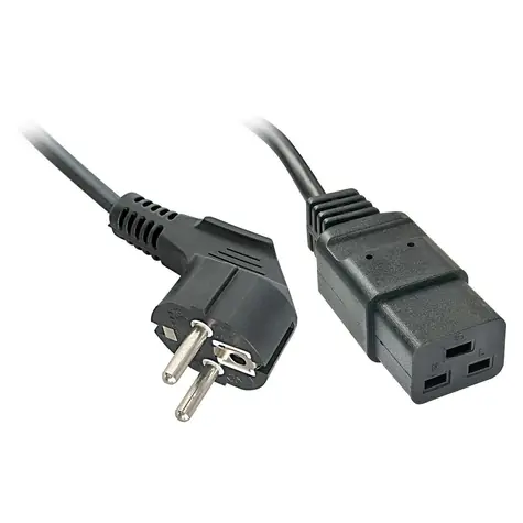 Lindy Schuko - IEC 320 C19 černá / Napájecí kabel / 2 m / 16 A