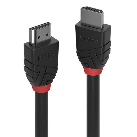 Lindy Black Line HDMI 0,5 m černá / HDMI kabel / High Speed / 4K 60Hz / HDMI 2.0