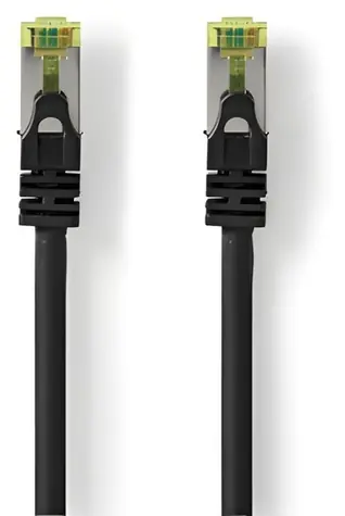 Nedis CAT7 černá / Síťový kabel / S/FTP / RJ45 - RJ45 / 15 m / LSZH / Snagless