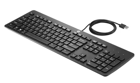 HP USB Slim Business Keyboard černá (N3R87AT#ABD) / Drátová klávesnice / USB / DE